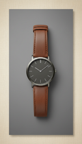 Walnut brown leather strap limited edition