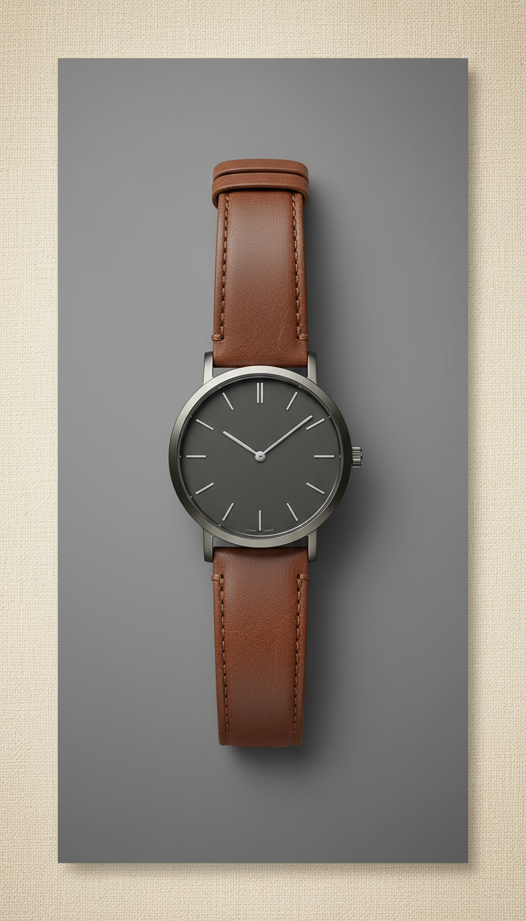 Walnut brown leather strap limited edition